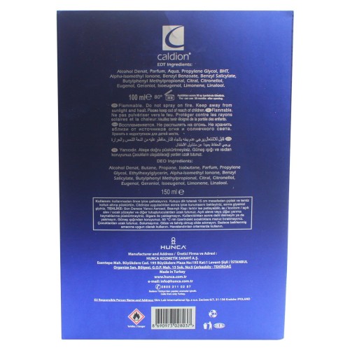 Caldion Edt100+140ml Sprey Deodorant Bay Kutu