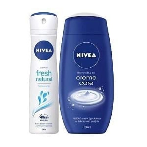 Nivea Deodoran Fresh Kadın 150 ml + Creme Care Duş Jeli 250 ml