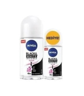 Nivea Roll-on Bayan Invisible Clear 50ml+25ml Rollon