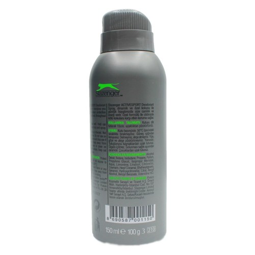 Slazenger Deodorant Activesport Yeşil 150ml