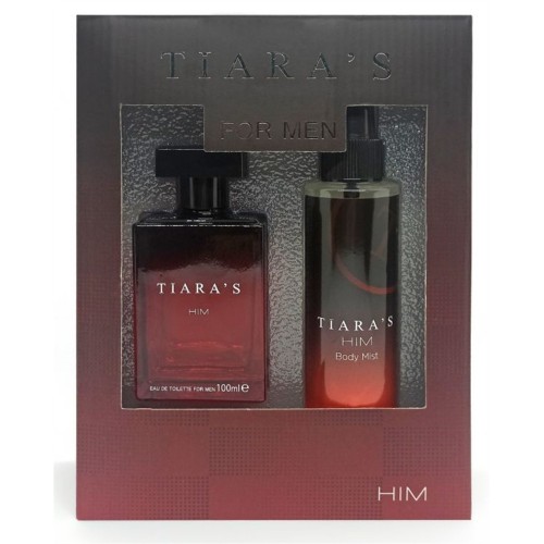 Tiaras Set Edt 100+Bady Mist Him