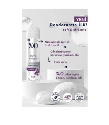 Xo Deodorant Bayan Soft-Effectiv 150ml