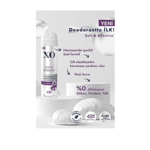 Xo Deodorant Bayan Soft-Effectiv 150ml